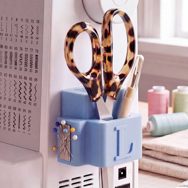 Personalised Initial Multicolor Magnetic Sewing Tools Holder Space-Saving Birthday Sewing Gift for Tailor DIY Craft Lover Mother Grandma