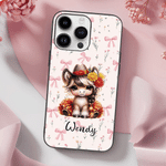 Personalised Horse Girl Birth Flower Phone Case for iPhone with Name Daily Use Birthday Gift for Family Friends Horse Lovers