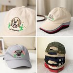 Henkilökohtainen kirjailtu Syntymä Kukka Koira Kissa Lemmikki Lemmikki muotokuva valokuva 100% puuvillaa Baseball Cap nimi Pet Keepsake syntymäpäivälahja lemmikkieläinten omistajille ystäville