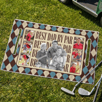 Personalised Multicolour Unique Photo Golf Cart Seat Cover with Name and Text Birthday Father's Day Gift for Golf Lover
