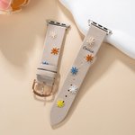 Personalized Bohemian Style Embroidered Flower Watch Band with Name Birthday Gift for Girl Woman