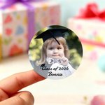 Personlige bildeklistremerker med navn og tekst sett med 20 Favor Label Celebration Party Decor for Graduates