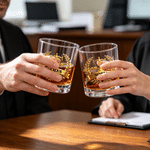 Personalisierte Waage der Gerechtigkeit Balance 10 oz Whiskey Glas mit Namen Geburtstag Graduierung Geschenk für Juristen Jurastudenten