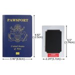 Personalized US Passport Inspired Pawsport Pet Passport Photo Album with Photo and Name Travel Keepsake Birthday Adoption Gift for Pet Owners Lovers