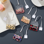 Personalized Birth Flower Teabag Bookmark with Text Bookish Accessory Birthday Reading Gift for Book Lovers Tea Drinkers Bookworms