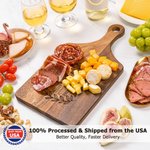 Personalized Engraved Worlds Best Wood Charcuterie Cutting Board with Handle and Date Ship from USA Wedding Housewarming Gift for Family
