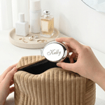 Peigne à cheveux de poche pliable personnalisé avec miroir et nom Mariage Anniversaire Cadeau de voyage pour femmes Demoiselles d'honneur Filles d'honneur