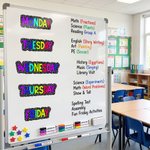 Imán de pizarra con letra de garabato multicolor personalizado con texto Herramienta de enseñanza interactiva diaria Regalo de vuelta al cole para profesores