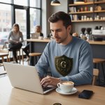 Personalisierte Abzeichen Initial Multicolor T-shirt Sweatshirt mit Namen Geburtstag Vatertag Geschenk für Mann