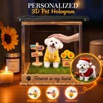 Personalised 3D Holographic Digital Pet House with Text Interactive Tech Memorial Anniversary Gift for Cat Dog Lover