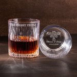 Personalizado I Can Marry People Anillos de boda de diseño 10 oz Whisky de vidrio con el nombre y la fecha de la boda celebrar el partido de regalo para el oficiante
