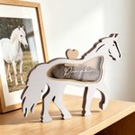 Personalized Pet Silhouette Shape Pet Fur Keepsake Wooden Box with Name Pet Loss Memorial Gift for Pet Owners