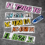 Gepersonaliseerde Waterdichte Carbon Fiber Watercraft Registration Number Stickers met Boat Numbers en Letters Set van 2 Dagelijks Gebruik Gift voor Jet Ski Lover