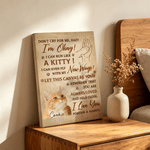 Personalized Heartfelt Message Paw Prints Portrait Large Canvas Prints with Name Living Room Decor Memorial Gift for Loss of Pet