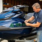 Gepersonaliseerde Waterdichte Carbon Fiber Watercraft Registration Number Stickers met Boat Numbers en Letters Set van 2 Dagelijks Gebruik Gift voor Jet Ski Lover