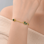 Personalised Lucky Horse Photo Micro-Projection Durable Dainty Bracelet Birthday Gift for Mother Couple Family