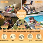 Gepersonaliseerd graffiti sneldrogend strandlaken met naam ideaal voor op reis en vakantie perfect als verjaardagscadeau voor kinderen en volwassenen