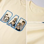 Personlig Broderad Pappa Mamma 3 Bilder Mjuk T-shirt Sweatshirt Hoodie Dagligt Slitage Födelsedag Jubileum Present till Föräldrar