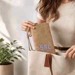 Personalised Retro Double-Colour Shadow Monogram Portable PU Leather Wallet Daily Use Birthday Gift for Women Friends