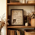 Personalized Heartfelt Message Paw Prints Portrait Large Canvas Prints with Name Living Room Decor Memorial Gift for Loss of Pet