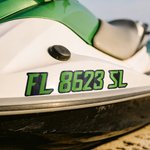 Gepersonaliseerde Waterdichte Carbon Fiber Watercraft Registration Number Stickers met Boat Numbers en Letters Set van 2 Dagelijks Gebruik Gift voor Jet Ski Lover