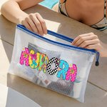 Personalised Artistic Name Multicolor Waterproof Sandproof Pool Beach Bag Daily Use Travel Summer Vacation Party Gift for Her
