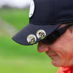 Personalised Golf Ball Cart Stainless Steel Magnetic Hat Clip Marker with Photo and Name Father's Day Birthday Gift for Golf Lovers Family