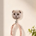 Personalised Durable Pet Portrait Photo Acrylic Hook Adhesive Wall Decor Daily Use Birthday Gift for Pet Lover