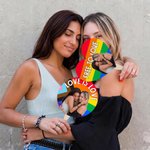 Personalized Multicolour Rainbow LGBTQ Photo Handheld Fan with Text Pride Parade Outdoor Activities Party Gift for Couple Close Friend Gay