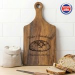 Personalized Exquisite Sourdough Cutting Board with Paddle Handle and Name Ship from USA Housewarming Gift for Bakers Sourdough Enthusiasts