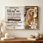 Personalized Pet Photo Paw Print Framed Canvas Print with Name and Year Home Decor Ship from USA Memorial Sympathy Gift for Pet Owners Lovers