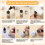 Gepersonaliseerde monogram golfbalstempel met naam en blikken opbergdoos ideaal voor golfclub wedstrijddag verjaardagscadeau voor golfliefhebbers
