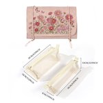 Personalisierte Geburt Blume Schmetterling PU Leder Kosmetiktasche mit Namen Reise Essentials Hochzeit Party Geburtstag Geschenk für Frauen