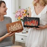 Personalisierte Geburt Blume Schmetterling PU Leder Kosmetiktasche mit Namen Reise Essentials Hochzeit Party Geburtstag Geschenk für Frauen