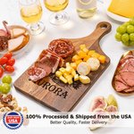 Personalized Engraved Name Train Charcuterie Wood Cutting Board with Handle Home Decor Ship from USA Housewarming Gift for Family
