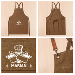 Personalised Baking Theme Waterproof Apron with Name Father's Day Birthday Gift for Dad Cooking Lover