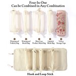 Personalisierte Geburt Blume Schmetterling PU Leder Kosmetiktasche mit Namen Reise Essentials Hochzeit Party Geburtstag Geschenk für Frauen