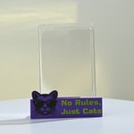Personalised Multicolor Logo Text Adjustable TCG Poke Card Display Stand Desk Decor Gaming Convention Card Collecting Gift for Card Collector Streamer