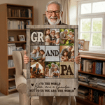 Personalised Dad Mom 6 Photos Collage Canvas Prints with Title  Warm Minimalist Home Decor Anniversary Family Gift for Dad Mom