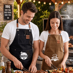 Personalised Baking Theme Waterproof Apron with Name Father's Day Birthday Gift for Dad Cooking Lover