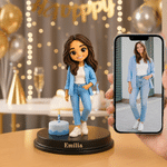 Personalized Cake Photo to 3D Figurine with Name Daily Use Room Decor Birthday Gift for Kids Family Friends