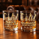 Personalised Hand Tools 10 oz Whiskey Glass with Name Fathers' Day Birthday Gift for Dads Whiskey Lovers
