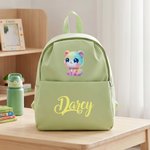 Sac à dos multi-compartiments pour enfants avec nom Cadeau de rentrée scolaire pour garçons filles
