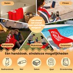 Gepersonaliseerd sneldrogend extra groot microvezel strandlaken met naam vakantie en reis essential verjaardagscadeau voor familie en vrienden