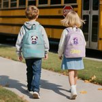 Sac à dos multi-compartiments pour enfants avec nom Cadeau de rentrée scolaire pour garçons filles