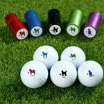 Gepersonaliseerde Multicolor Pet Cat Dog Patroon Golfbal Stempel Club met Naam Wedstrijd Souvenir Verjaardagscadeau voor Golfliefhebbers