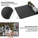 Tapis de souris antidérapant personnalisé multicolore Best Dad Ever 2-6 Photos Tapis de souris avec texte Fournitures de bureau Utilisation quotidienne Cadeau de fête des pères pour papa