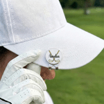 Henkilökohtainen monivärinen ristissä Golf Club magneettinen hattu Clip Golf Ball Marker nimi syntymäpäivä vuosipäivä lahja golf ystäville