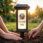 Personalised Always Loved Butterfly Photo Solar Garden Light with Name and Year Garden Cemetery Decor Memorial Sympathy Gift for Family Friend