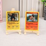 Carte personnalisée avec photo et texte - Style carte Poke - Cadeau d'anniversaire ou fête des Pères pour couples amis copain